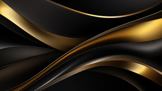 luxury gold background with black metal texture in 3d