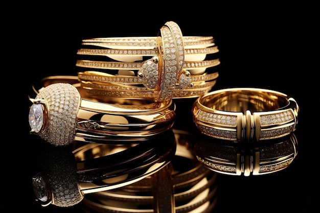 luxury gold and diamond jewelry