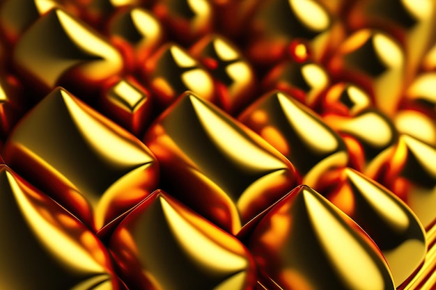 Luxury gold hexagonal pattern background Postprocessed