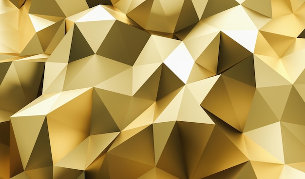 Luxury gold Lowpoly Background