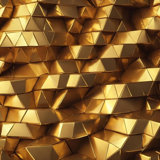 Luxury gold lowpoly background