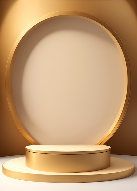 Luxury Gold Podium product display