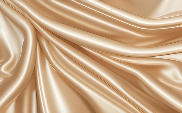 Luxury gold silk fabric with a soft cloth