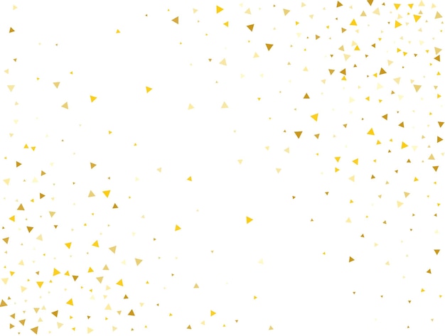 Photo luxury gold triangular confetti background vector illustration