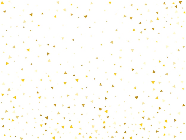 Luxury Gold Triangular Confetti Background Vector illustration