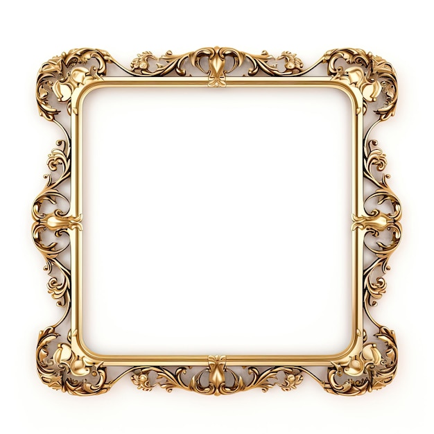 Luxury Gold vintage frame on black background Vector illustration for your design