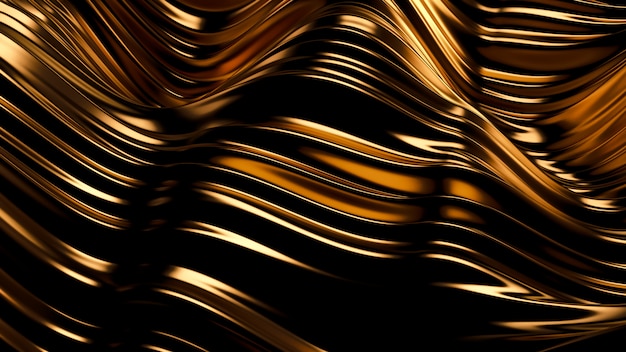 Luxury golden background. 3d rendering.