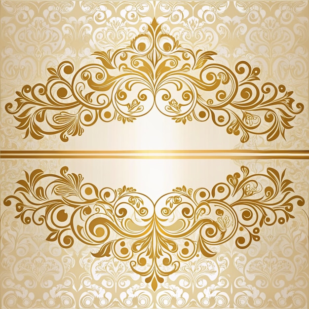 Luxury Golden Invitation Card Template Luxury Golden Weeding Card Design (Luxury Gouden Uitnodigingskaart Template)