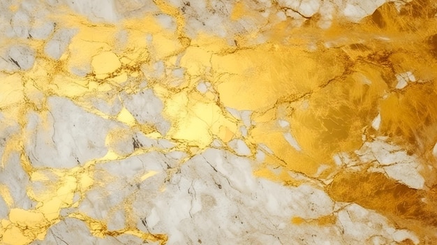 Роскошный золотой мрамор Реальная текстура и абстрактный фон Generative ai