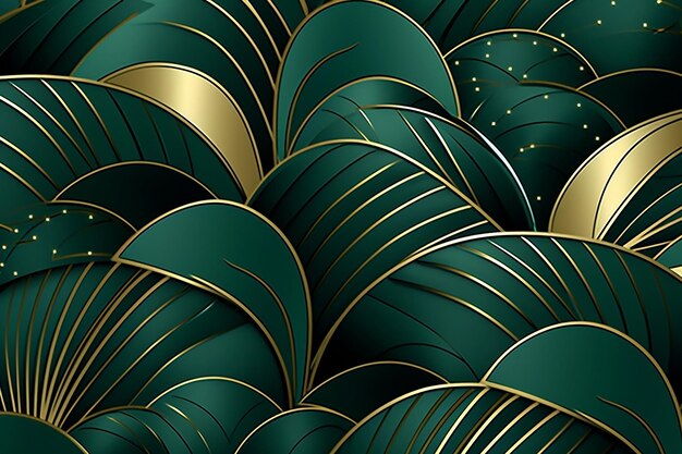 Luxury green plants 4k background and Wallpaper Generative Ai
