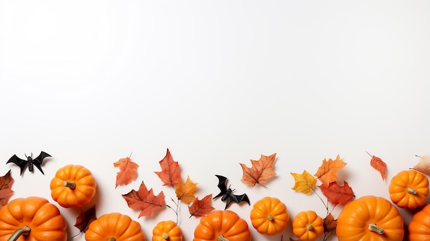 Luxury Halloween background pumpkin vibe with empty text space