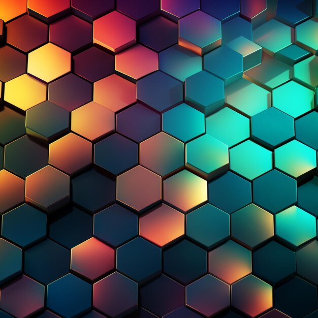 Luxury hexagonal dispersion pattern background