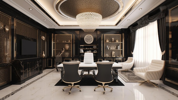 Luxury hotel lobby interior design