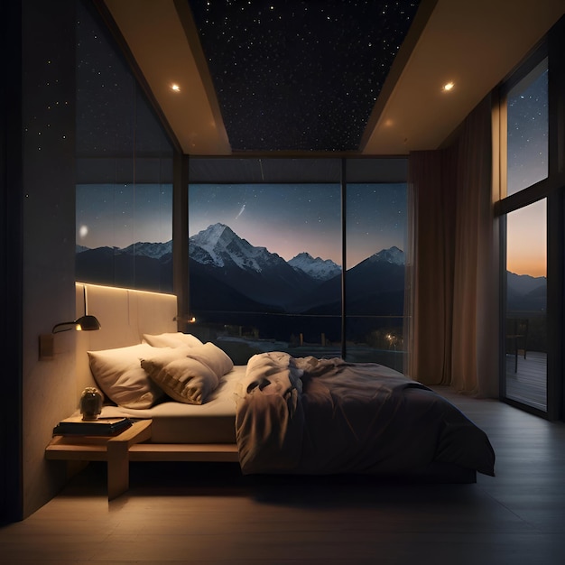 luxury house bedroom interior