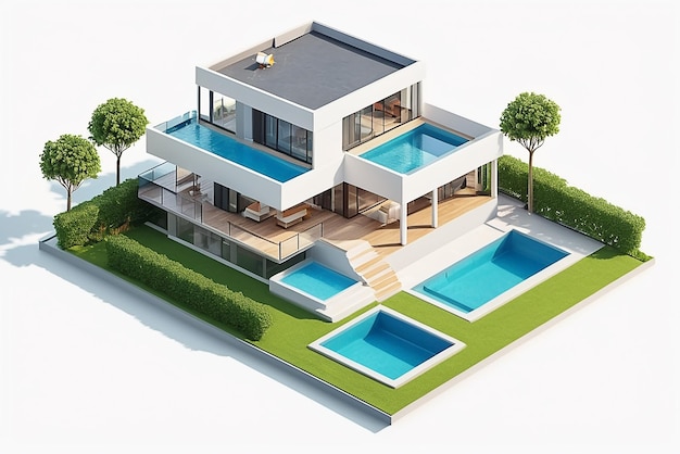 Luxury House design with Swimming pool