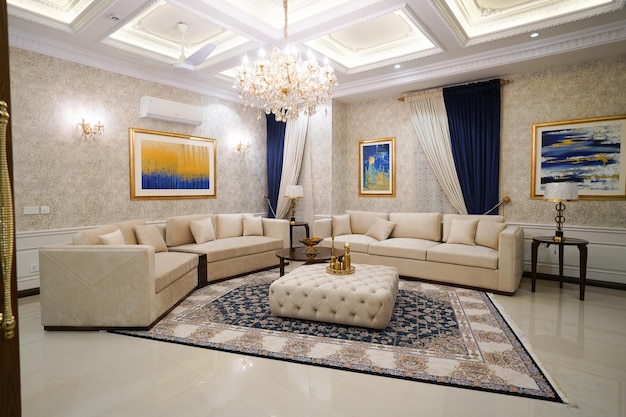 Luxury house drawing dinning room Premium Photo