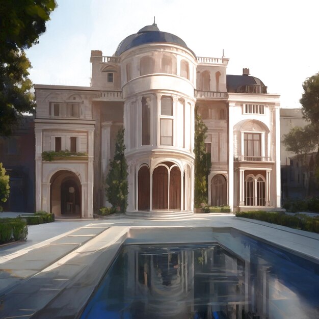 Luxury house generated ai