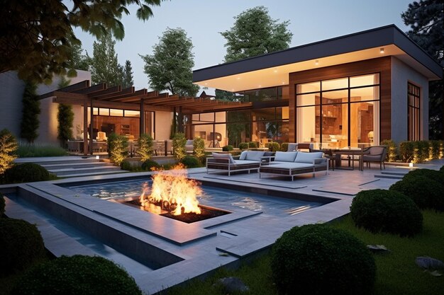 Luxury house with garden