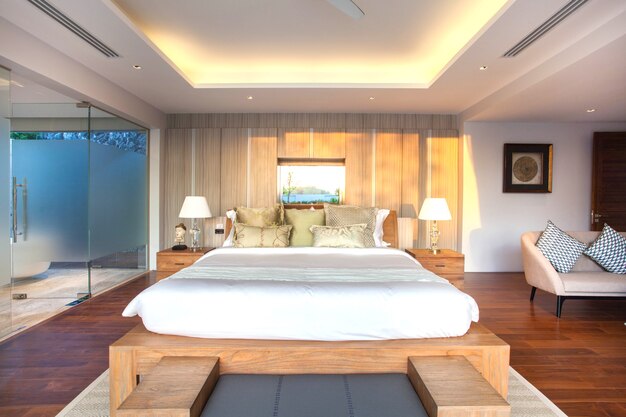 Luxury Interior design in bedroom 