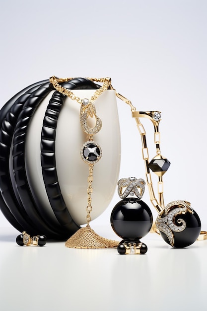 Luxury jewelry black friday advertisement White background
