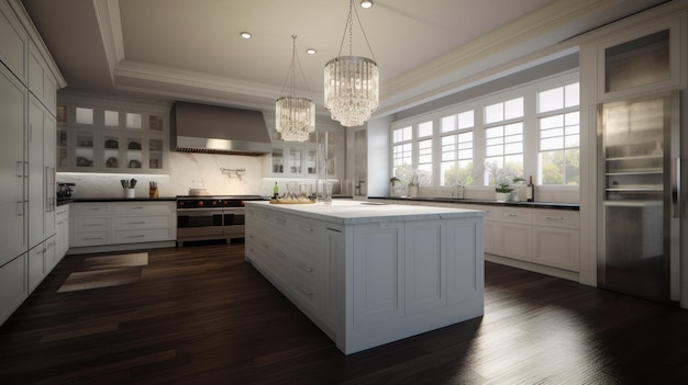 Luxury kitchen dark wood and marble beautiful modern kitchen with dark wood fronts and marble floors