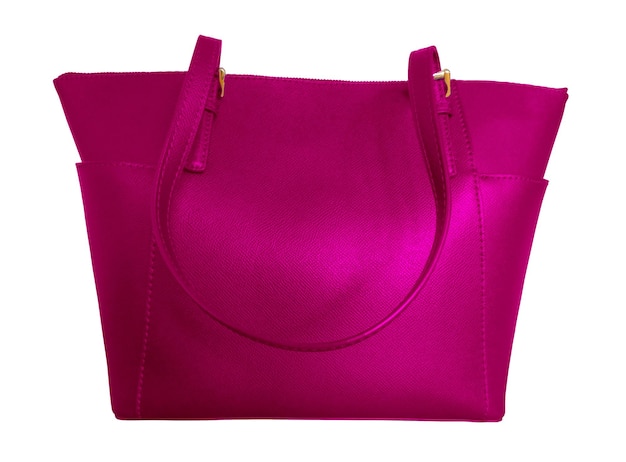 Роскошная кожаная сумочка розового цвета