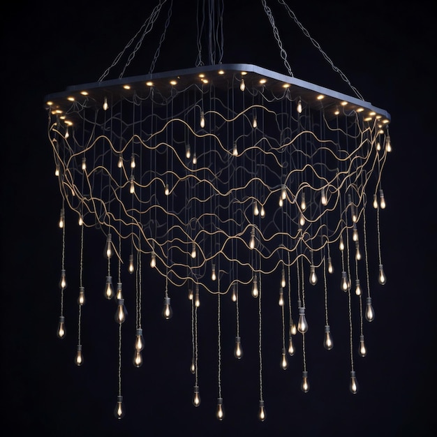 Luxury led chandelier wall hanging