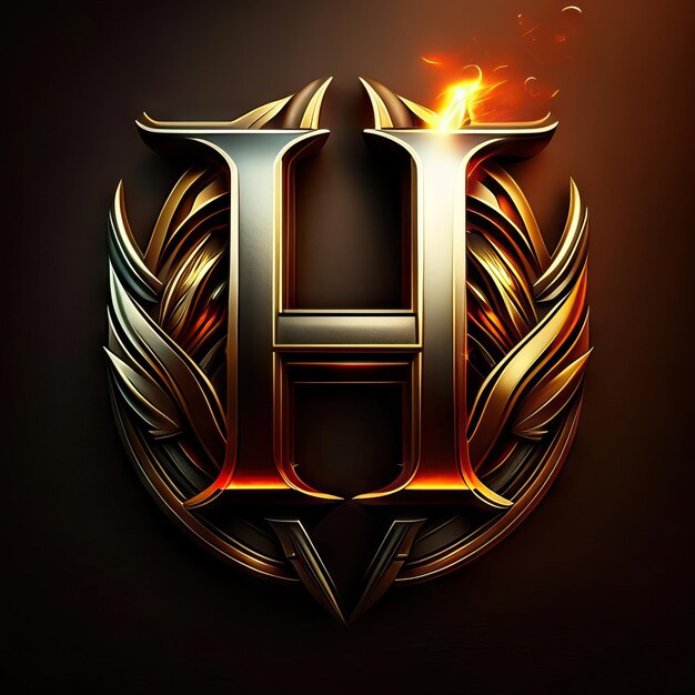 Luxury letter H logo