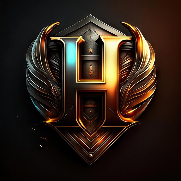 Photo luxury letter h logo