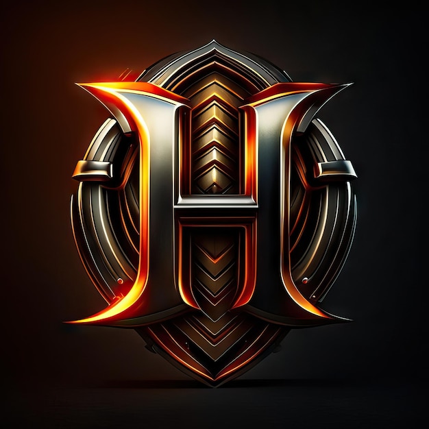 Photo luxury letter h logo