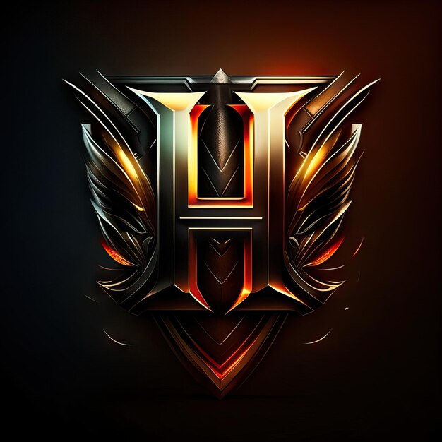 Photo luxury letter h logo