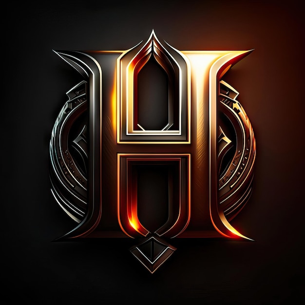 Photo luxury letter h logo