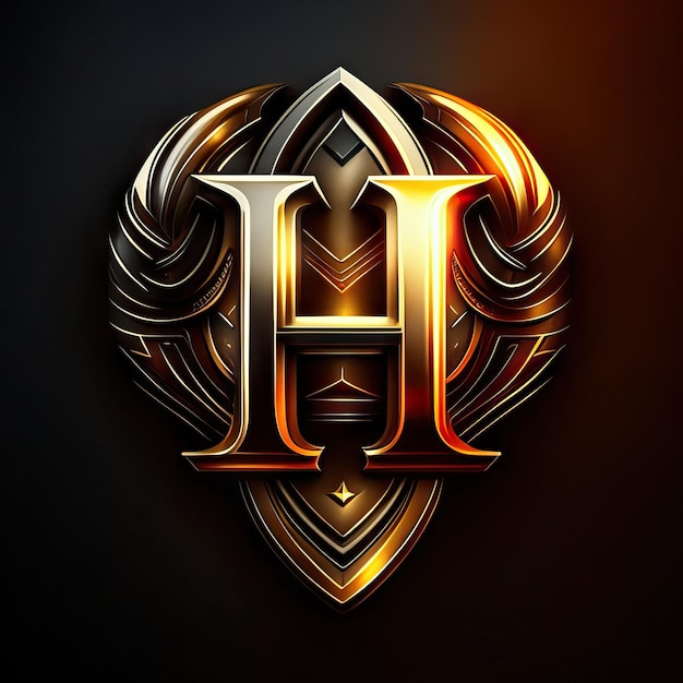 Photo luxury letter h logo