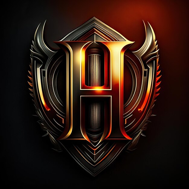 Luxury letter H logo