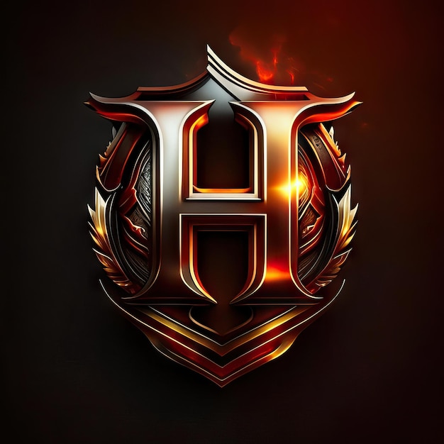 Photo luxury letter h logo