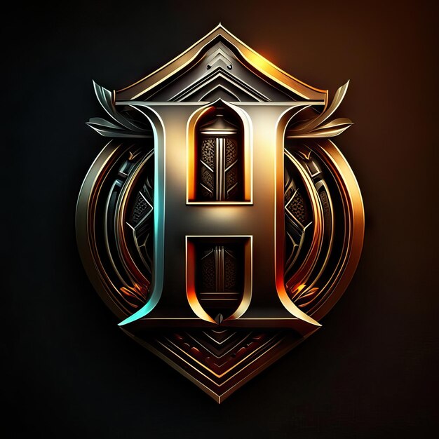 Photo luxury letter h logo