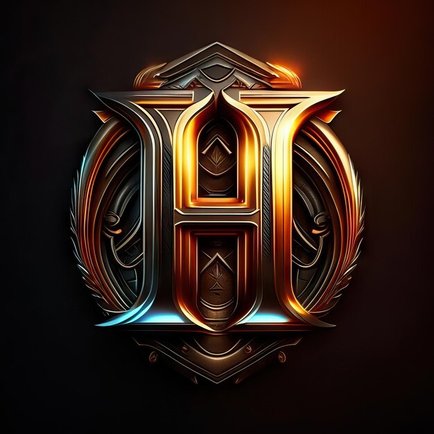 Photo luxury letter h logo