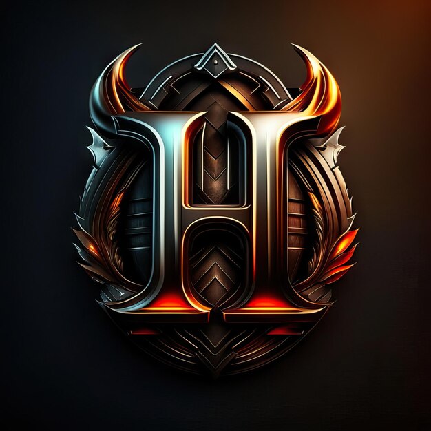 Luxury letter H logo