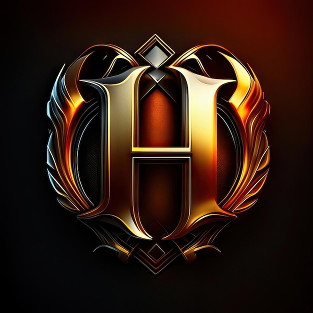 Luxury letter H logo