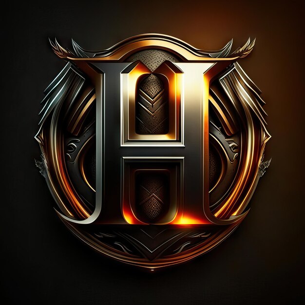 Luxury letter H logo