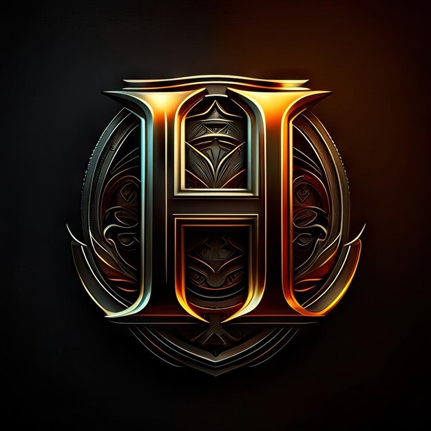 Luxury letter H logo