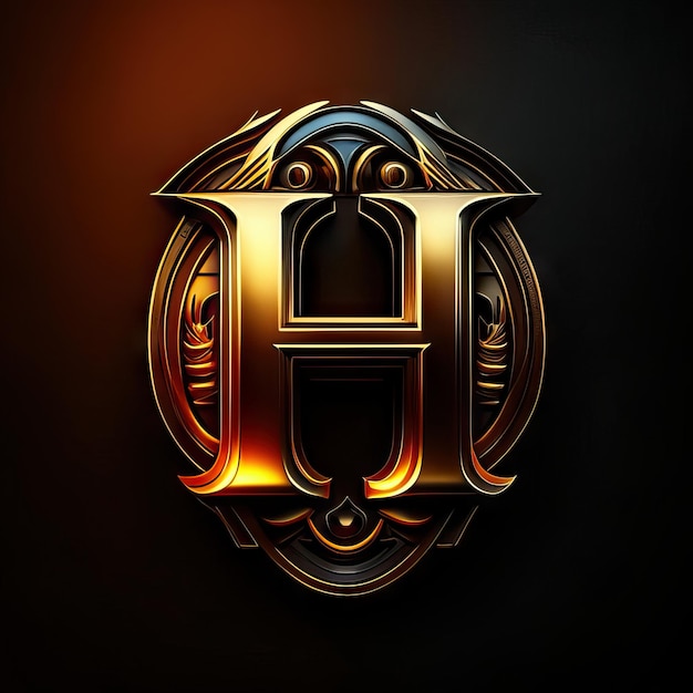 Luxury letter H logo