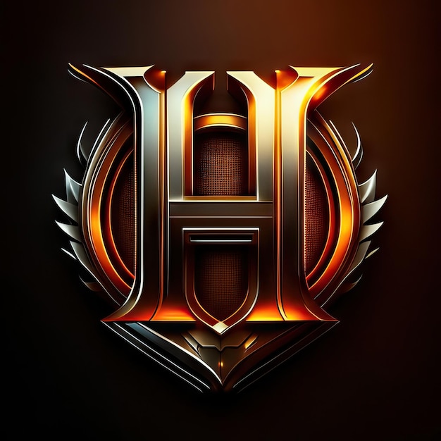 Luxury letter H logo