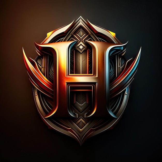 Luxury letter H logo