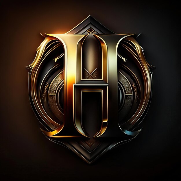 Photo luxury letter h logo