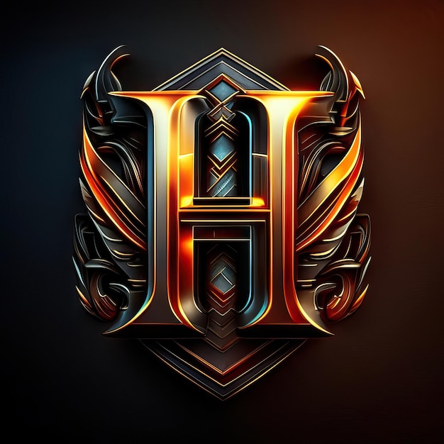 Photo luxury letter h logo