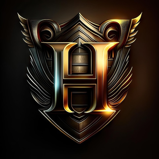 Luxury letter H logo