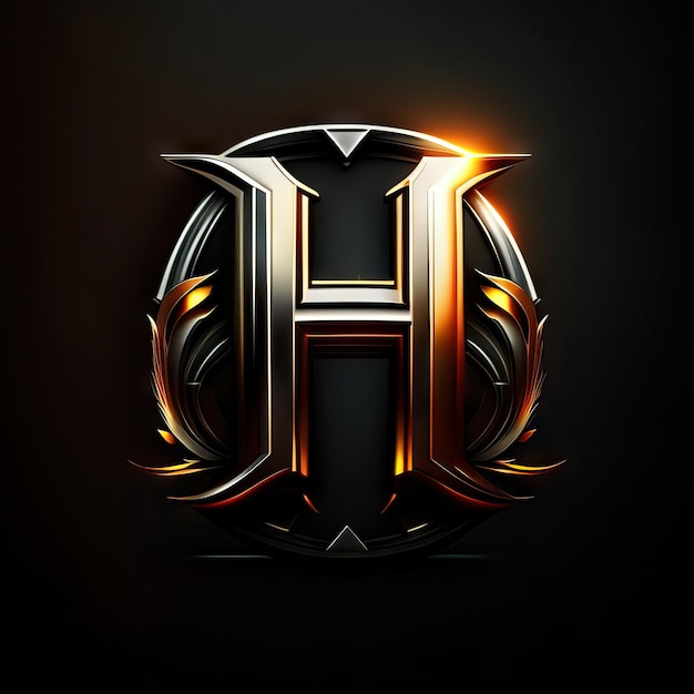 Photo luxury letter h logo