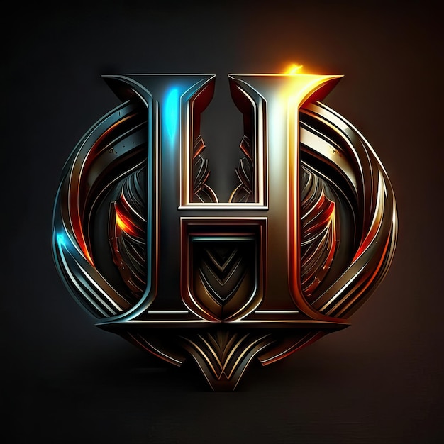 Luxury letter H logo