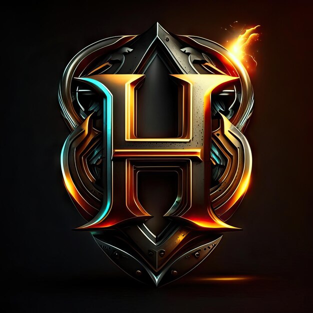 Photo luxury letter h logo